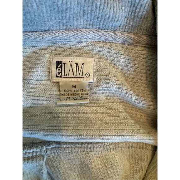 Elam button down shacket size medium grey 100% cotton - Picture 3 of 6